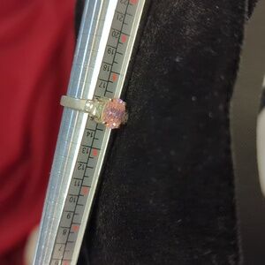 #16 Vintage Pink Ice 925 Sterling Ring Size 7